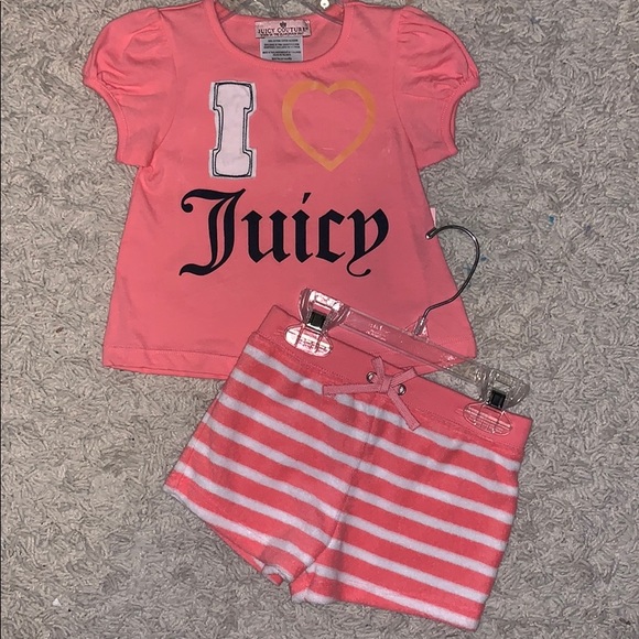 New Juicy Couture I ❤️ Juicy Short set 3-6 & 12-18 - Picture 2 of 8